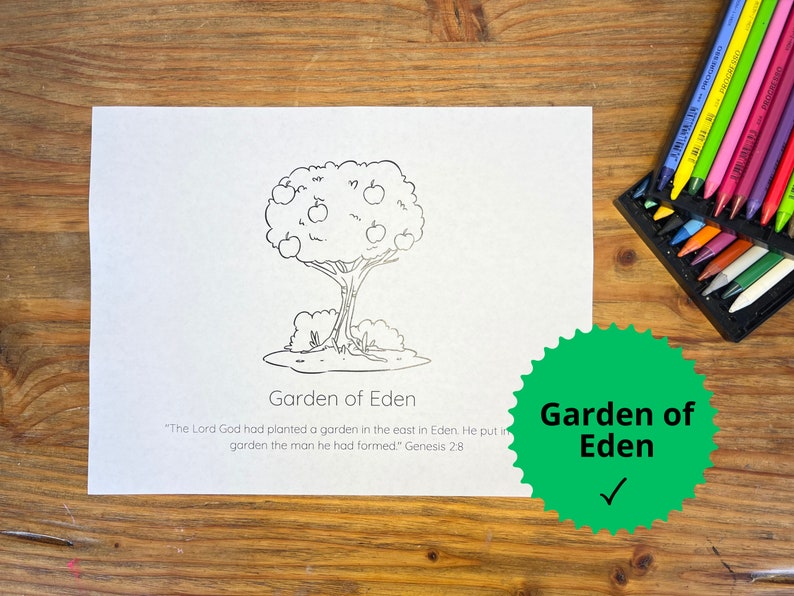 Adam and Eve Coloring Page for Preschool Adam and Eve Coloring Sheet ...