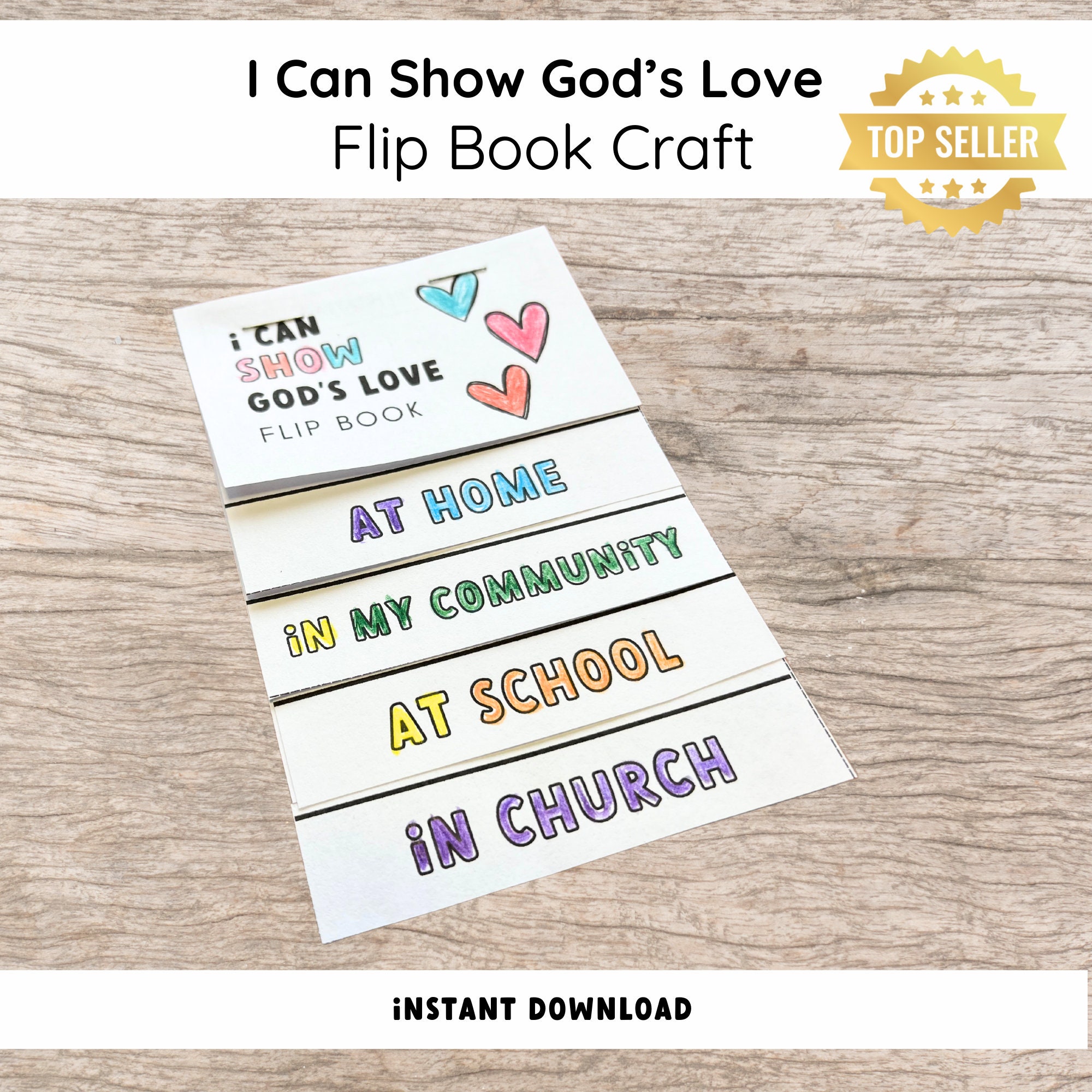 i-can-show-god-s-love-flip-book-for-kids-kindness-lesson-christian-craft-for-teaching-kindness-valentine-day-bible-story-activity-love-craft-etsy for Free Printable Flip Book Love Story I Can Show God's Love Flip Book for Kids Kindness Lesson Christian Craft for Teaching Kindness Valentine Day Bible Story Activity Love Craft - Etsy for Free Printable Flip Book Love Story