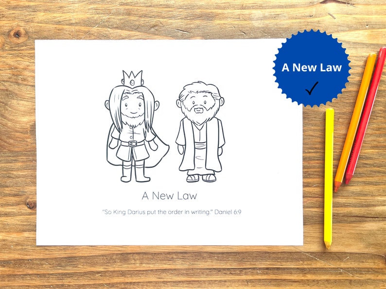 Daniel and the Lions Den Coloring Page Preschool Printable Lions Den