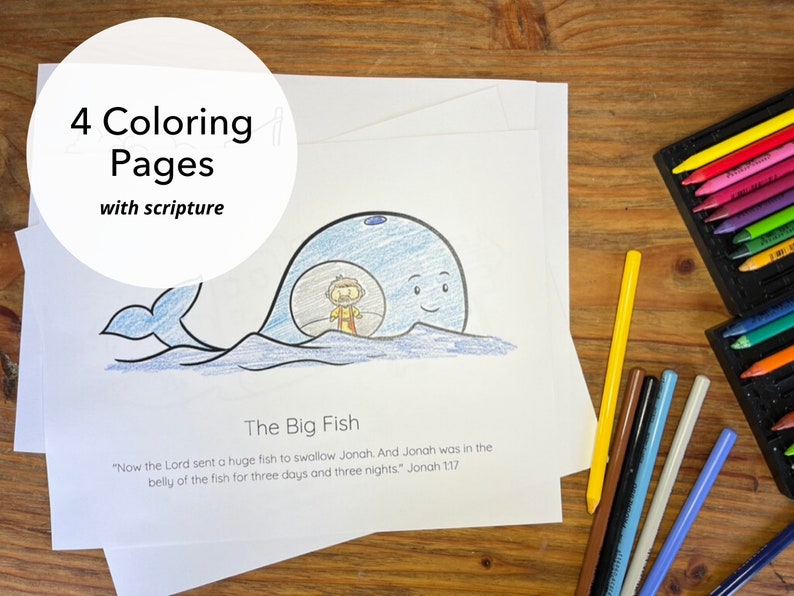 Jonah and the Big Fish Activity Bundle