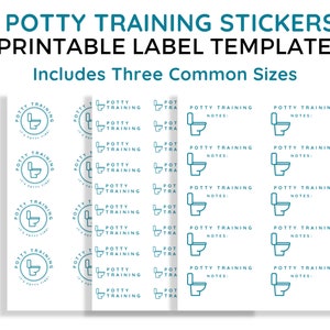 Potty Training Sticker for Kid Church Admin Children Check in Label Toilet Training Tag for Sunday School Bathroom Policy for Classroom Use
