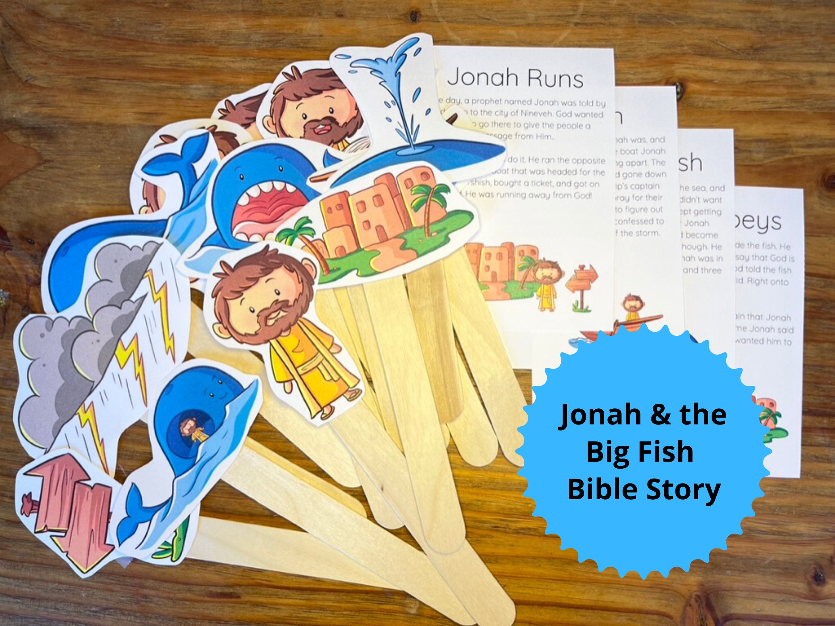 Bible Story Crafts Bundle, 48 Bible Crafts for Kids, Homeschool