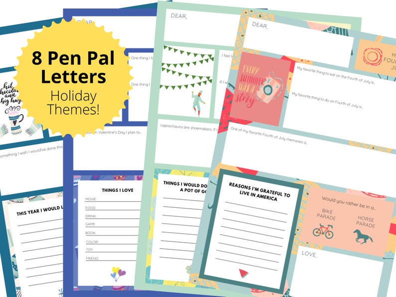 Nursing Home Pen Pal Kit Elderly Woman Gift Elderly Care Elderly 