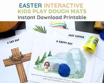 Religious Play Dough Preschool Activity Palm Sunday Last Supper Teaching Resource Easter Craft Classroom Material Download Sunday school kid
