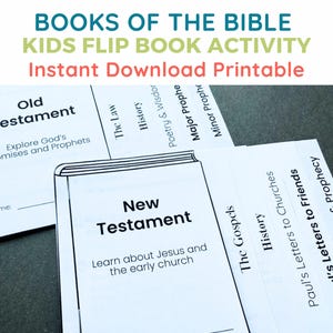 Books of the Bible Kids Craft Activity Bible Categories Memorization Activity Sunday School Bible Books Craft Printable Kids Church Download