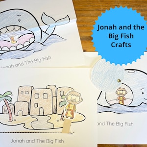 Jonah and the Big Fish Craft for Kid Jonah and the Whale Activity Jonah and the Whale Craft Jonah and the Big Fish Craft Preschool Printable