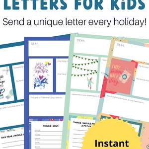 Holiday Letters to long distance family kids