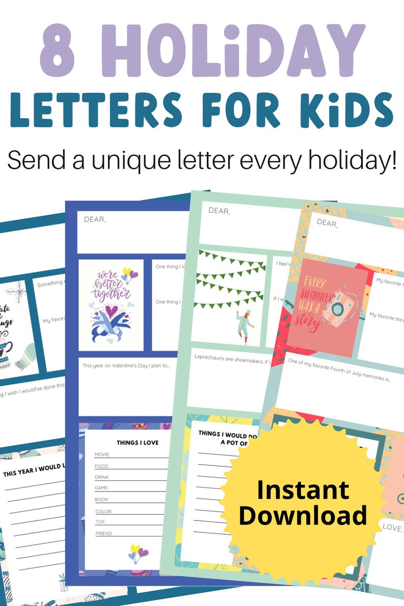 Holiday Letters to long distance family kids
