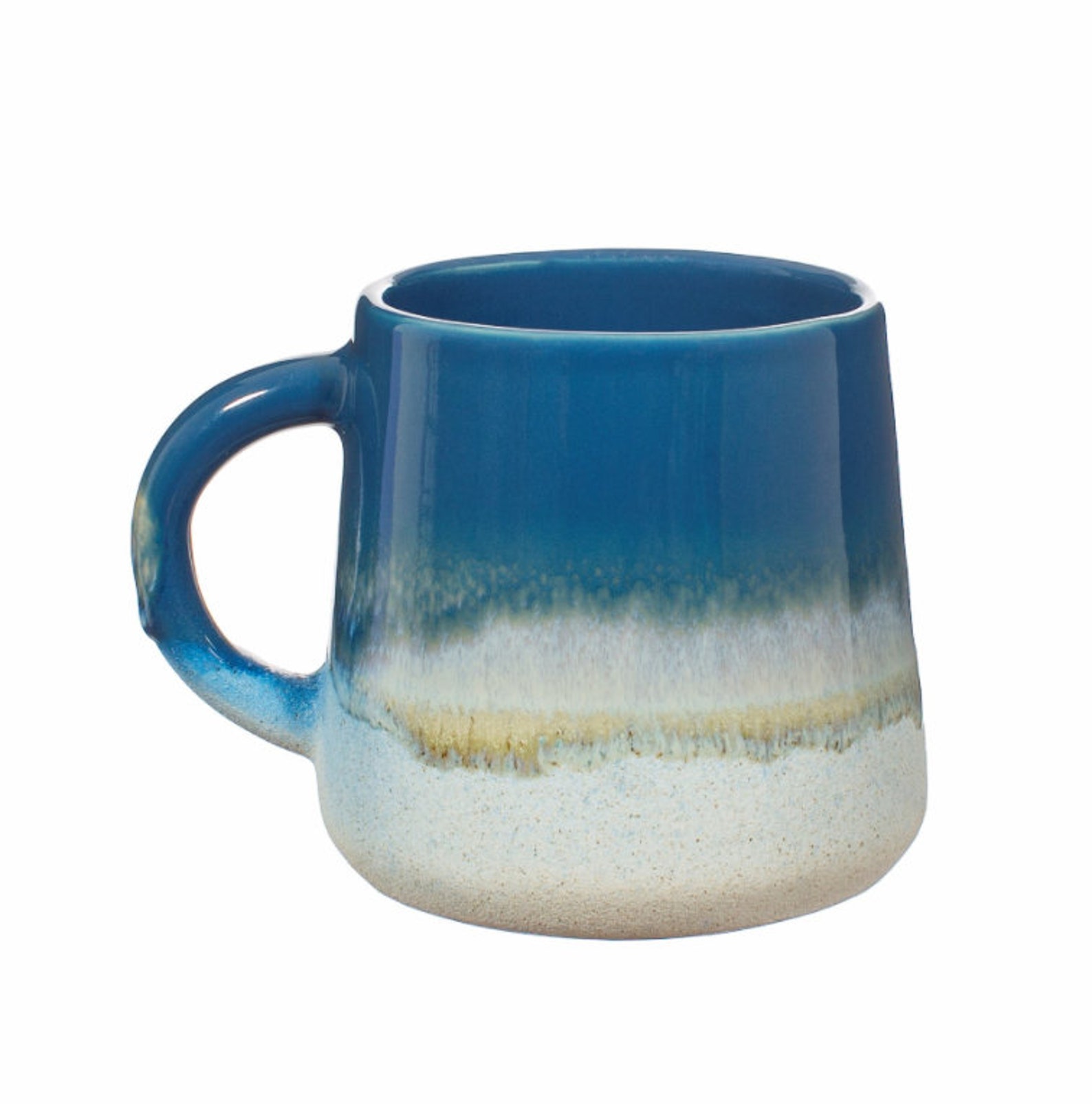 Dip Glazed Ombre Grey Mug Grey Ceramic Mug by Sass & Belle Etsy