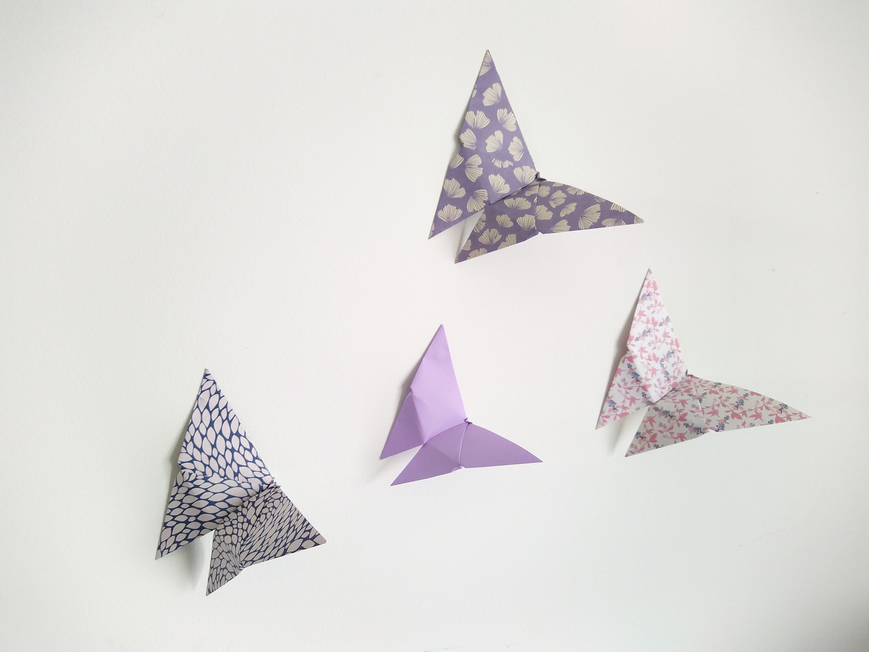 Décoration Murale en Origami Papillons