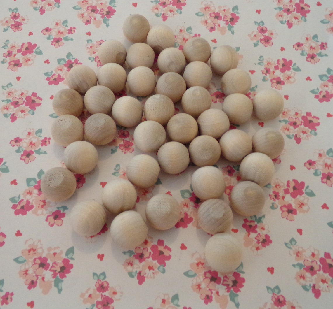 40 Unfinished Wood Ball Feet With Two Flat Spots. 5/8 Etsy