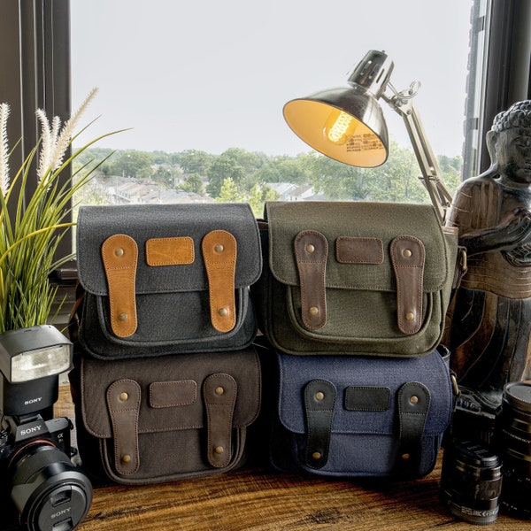 Canvas Camera Bag Etsy