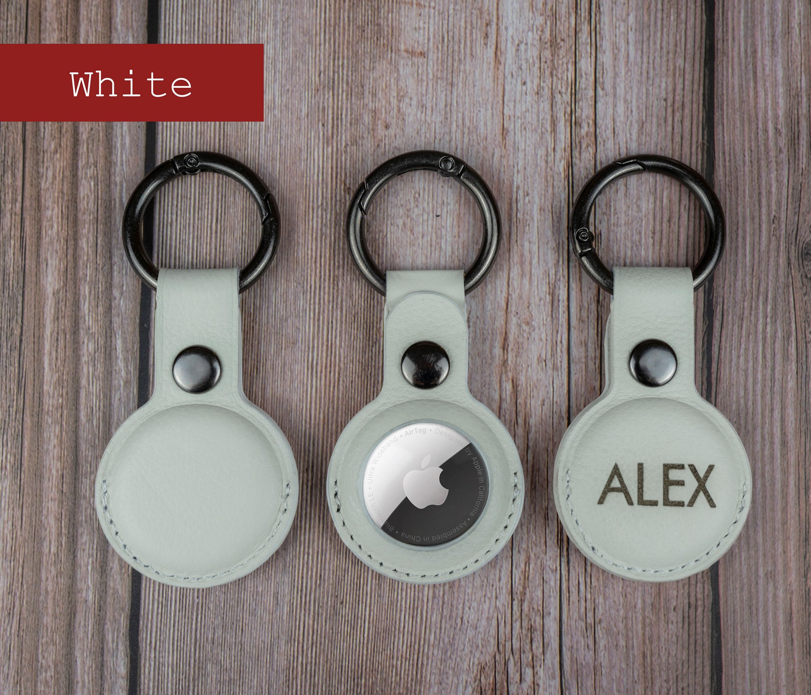 Customized AirTag Holder Personalized AirTag Case Leather Etsy