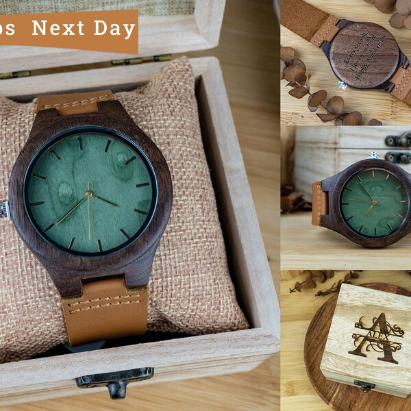 Wooden watch, Mens watch, Wood watch women, Personalized watch, Engraved watch, Wooden watches for men, Groomsmen Gift, Anniversary Gift