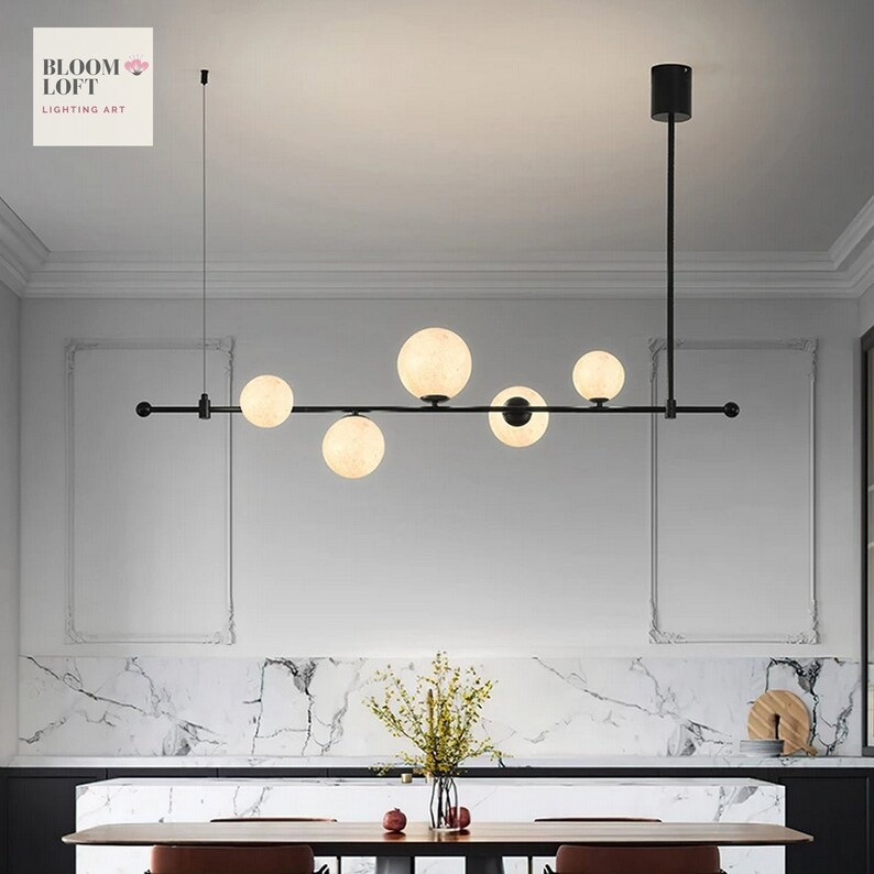 Nordic Galaxy Round Ball Long Arm Kitchen Island Chandelier Uk Long Arm Kitchen Island Chandelier, Circular Kitchen Island Uk