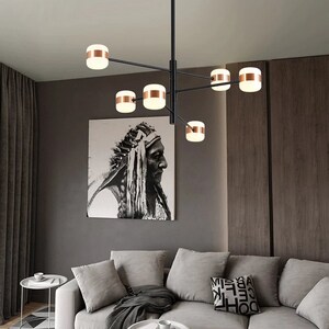 Moderner Aluminium 4 6 &8 Köpfe Langer Arm Kronleuchter LED | Etsy