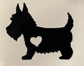 Westy  - Vinyl Decal - Cars, windows, walls, bumper sticker, etc. West highland terrier, Schnauzer