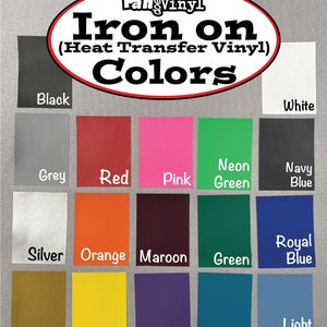 Any Name Iron On Vinyl Decal DIY, clothes, nametags, and more image 3