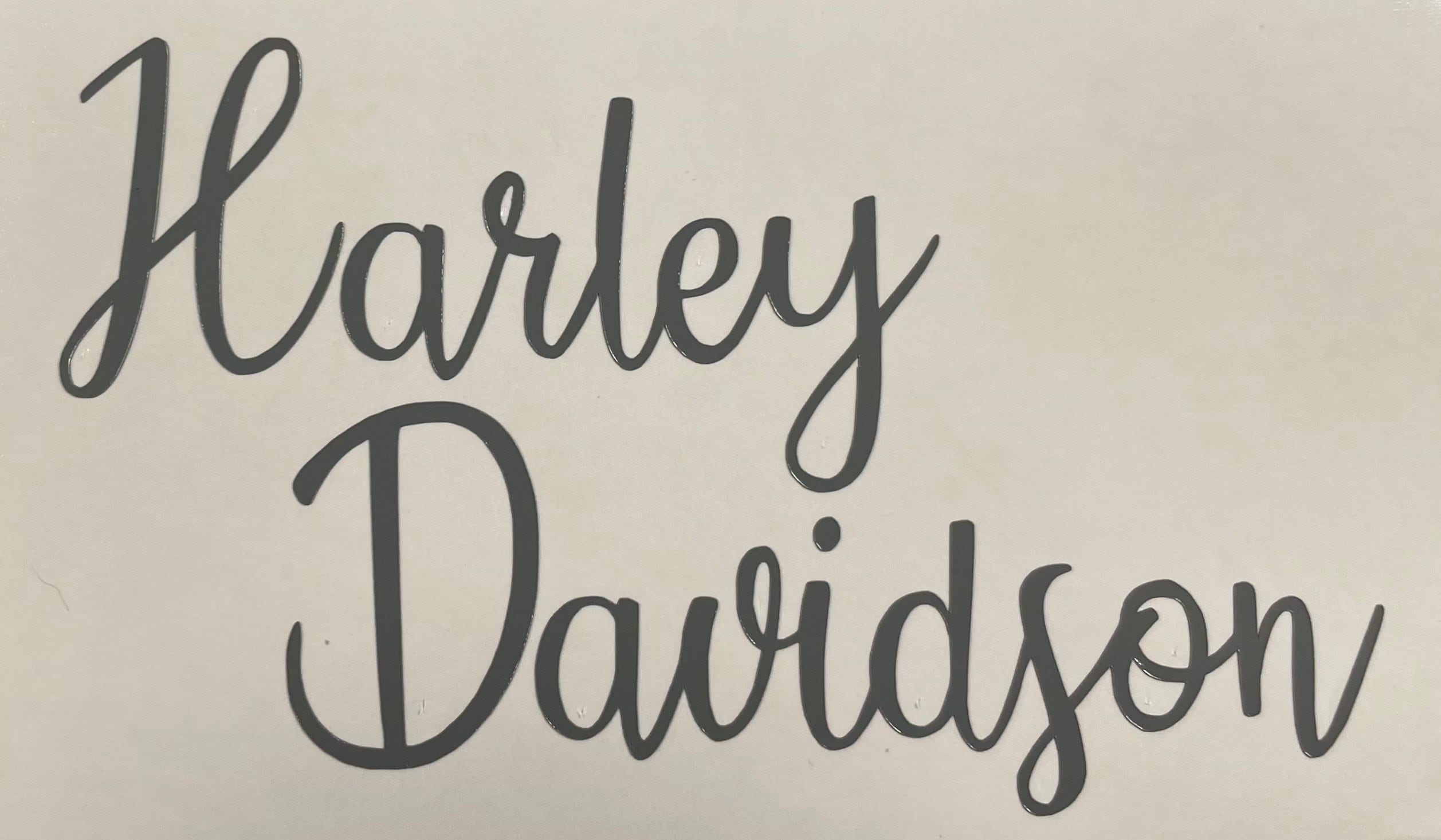 Harley Script 3 Logo Decal For Helmets Cars windows Decal Etsy