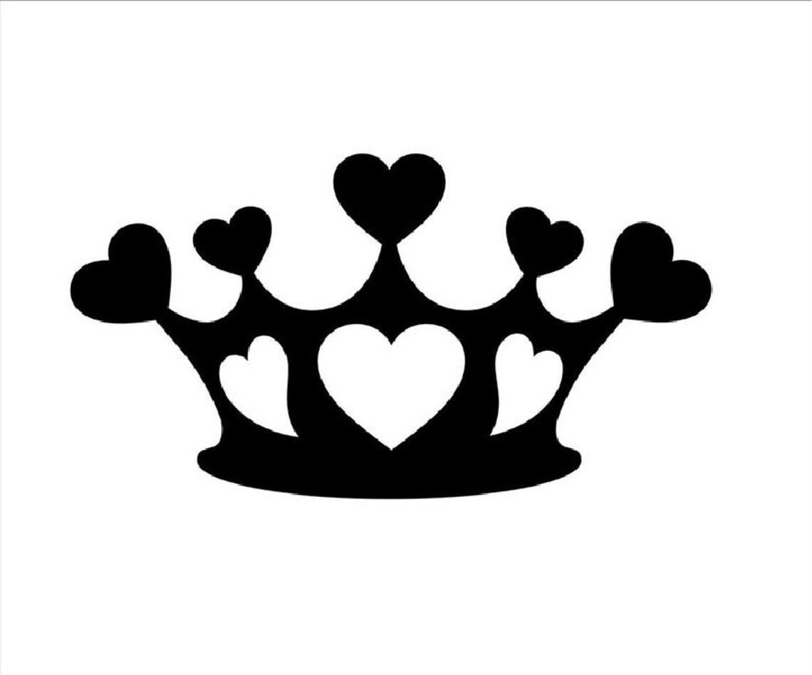 Queen Crown Decal for Helmets Cars Windows Decal Etsy