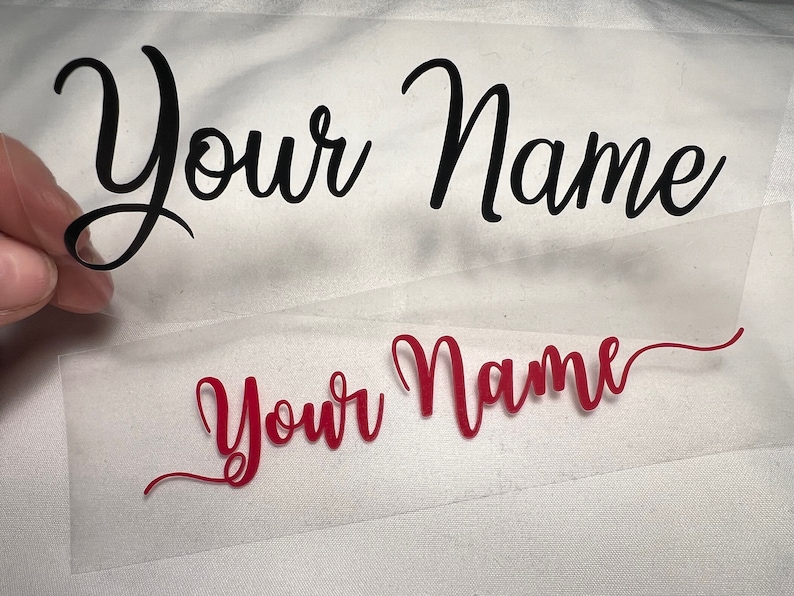 Any Name Iron On Vinyl Decal DIY, clothes, nametags, and more image 1