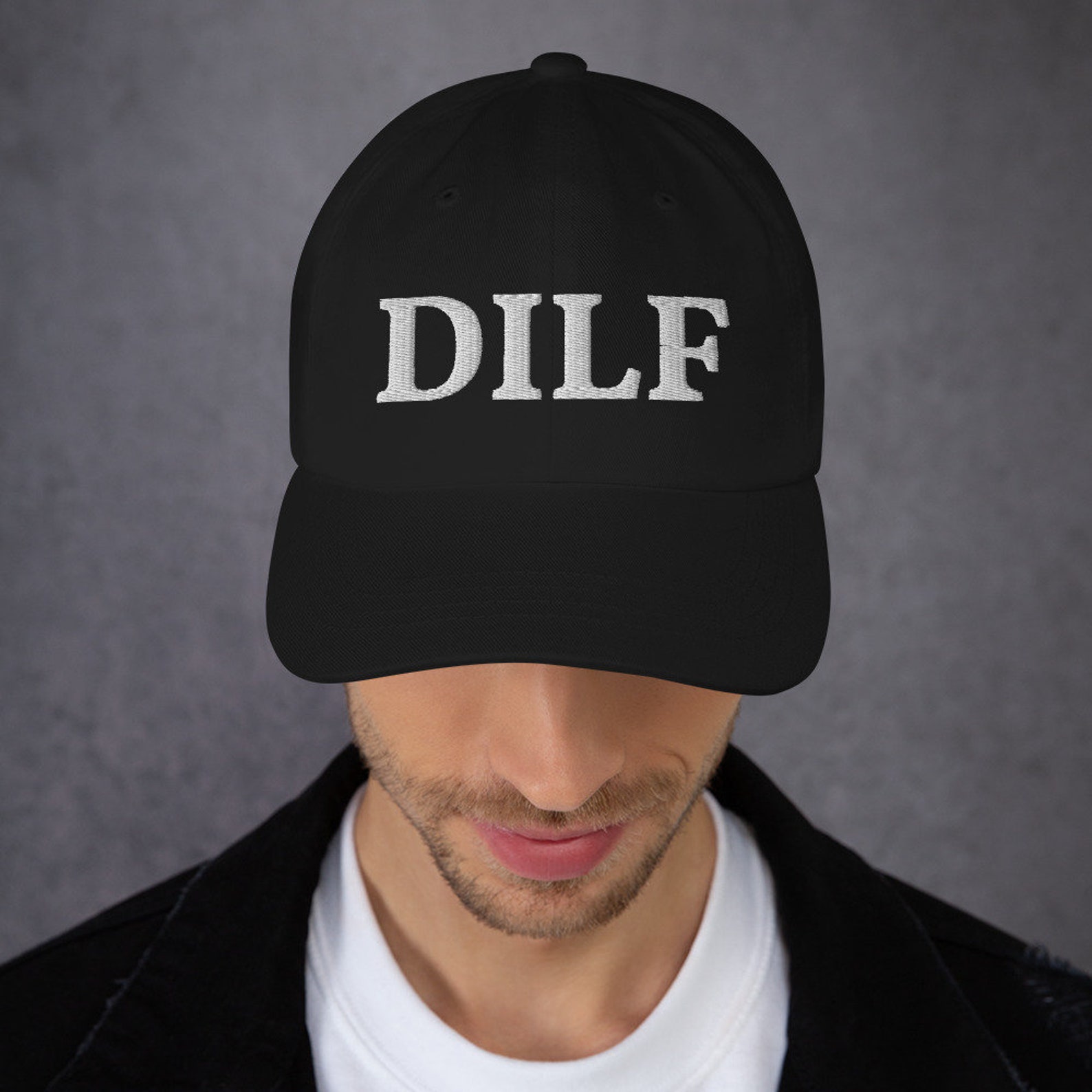 Dilf Funny New Dad Cap gift for him Dad hat Etsy