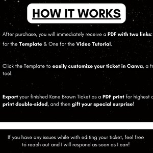 Kane Brown Concert Ticket Template | Drunk or Dreaming Tour | Editable ...