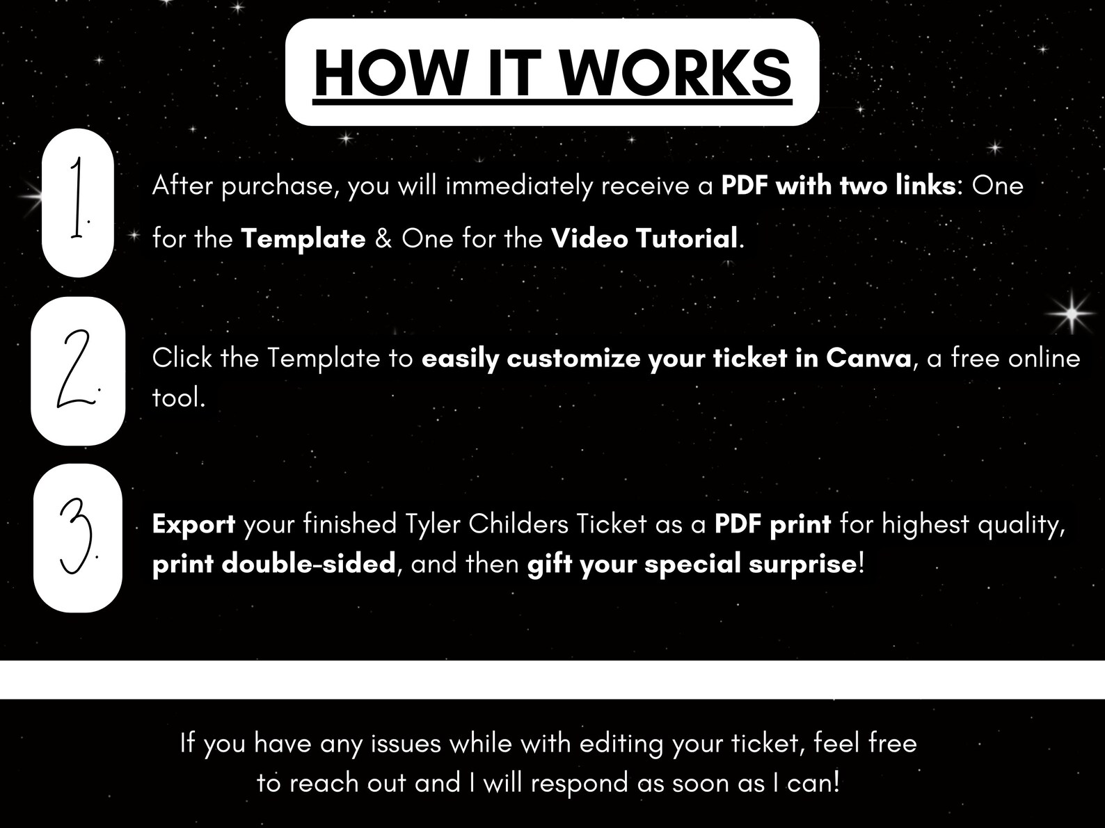 Tyler Childers Concert Tickets Mule Pull Tour 2024 Editable Surprise