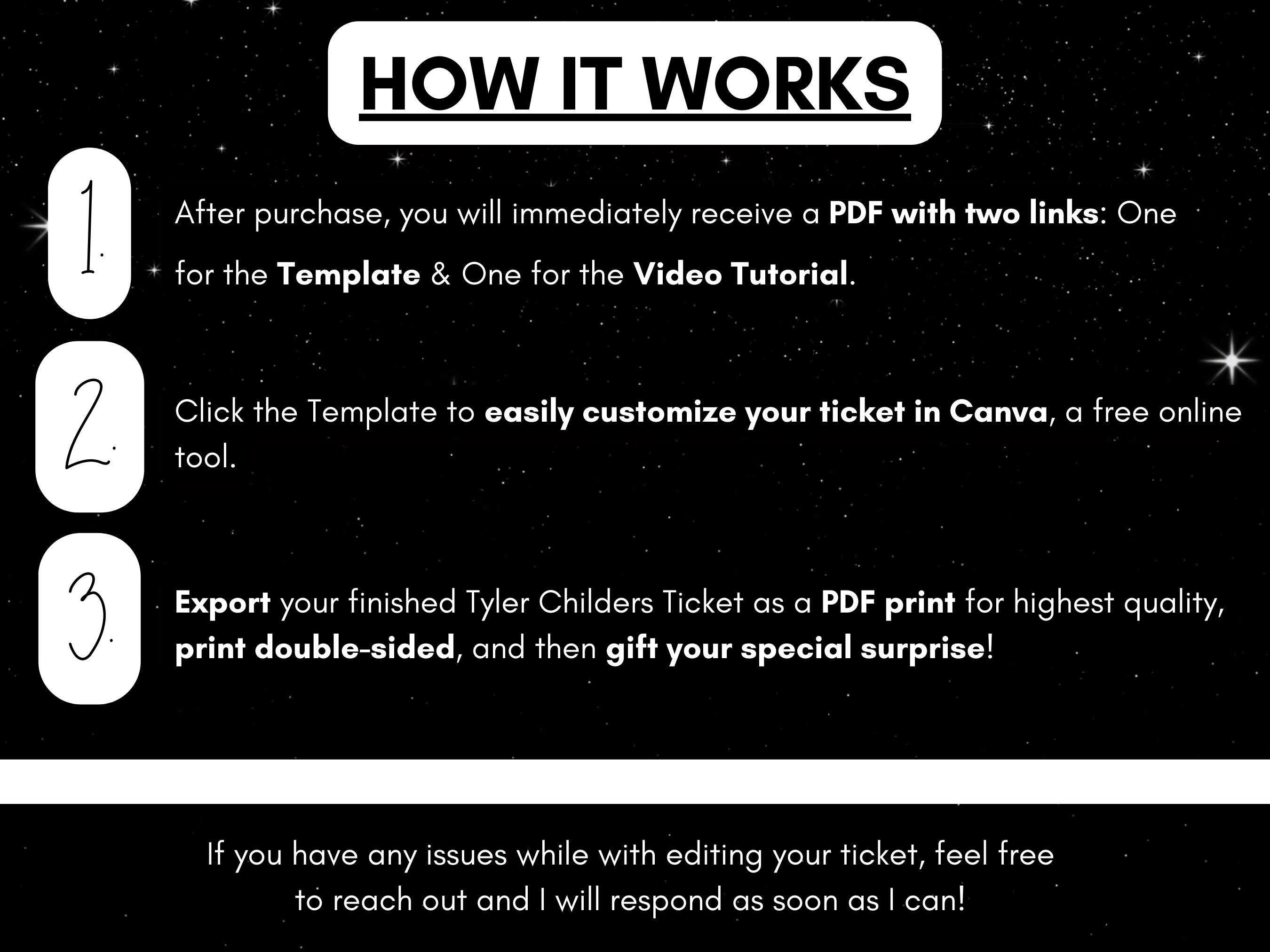 Tyler Childers Concert Tickets Mule Pull Tour 2024 Editable Surprise