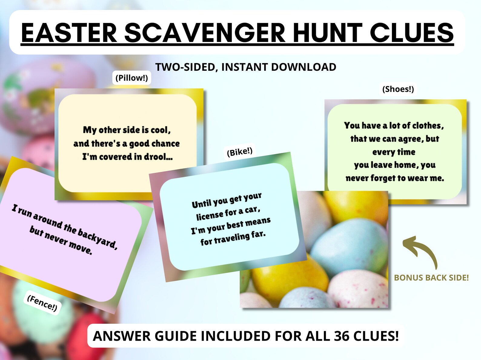 Easter Scavenger Hunt for Teens | Easter Games for Adults | Outdoor ...