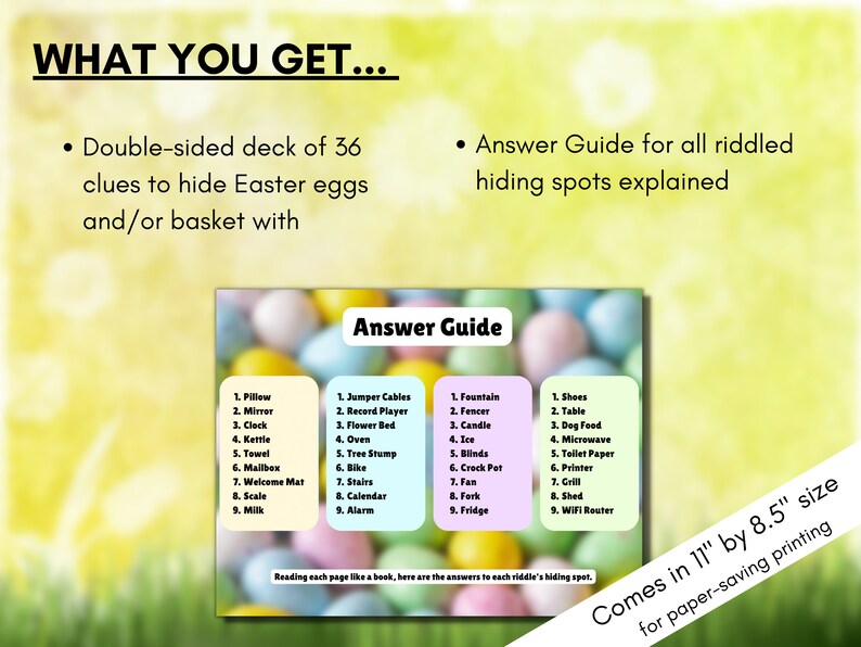 Easter Scavenger Hunt for Teens Easter Games for Adults Outdoor Easter Scavenger Hunt for Kids