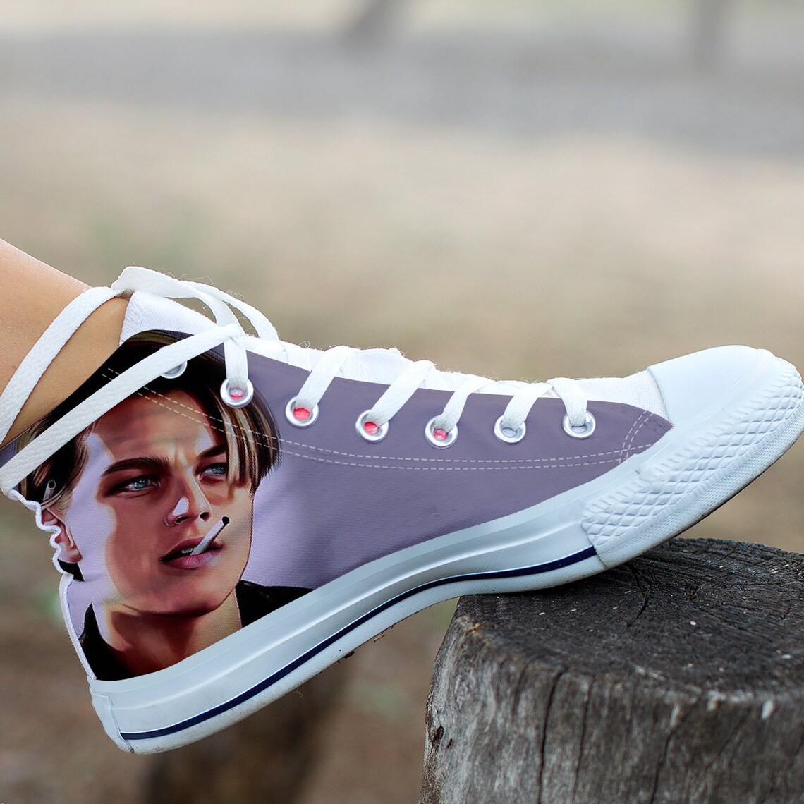 Leonardo Dicaprio Celebrity Hightop Actor Movie Canvas Leonardo Dicaprio Celebrity Hightop Actor Movie Canvas