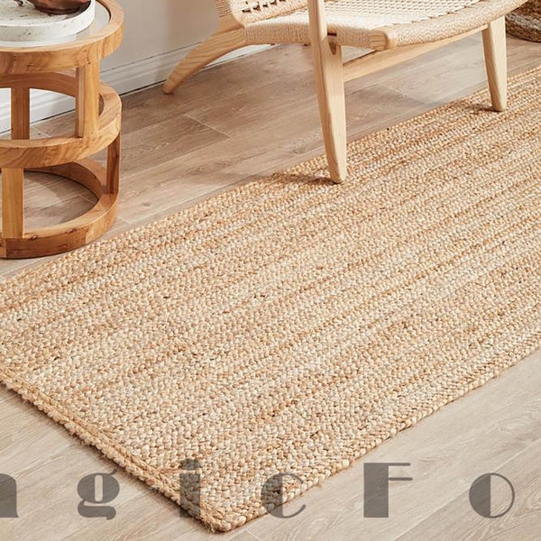 Natural Jute Runner rug | Custom Jute runner |Handmade braided jute runner | Minimalist jute runner rug | Jute stair runner