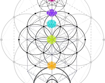 A Sacred Geometric Chakra Tree of Life - Combining the Mystic Power of Sacred Geometry with a Kabbalistic Tree of Life and Chakras