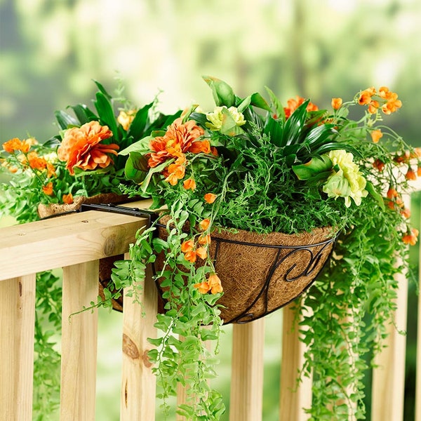 Hanging Railing Planters Etsy