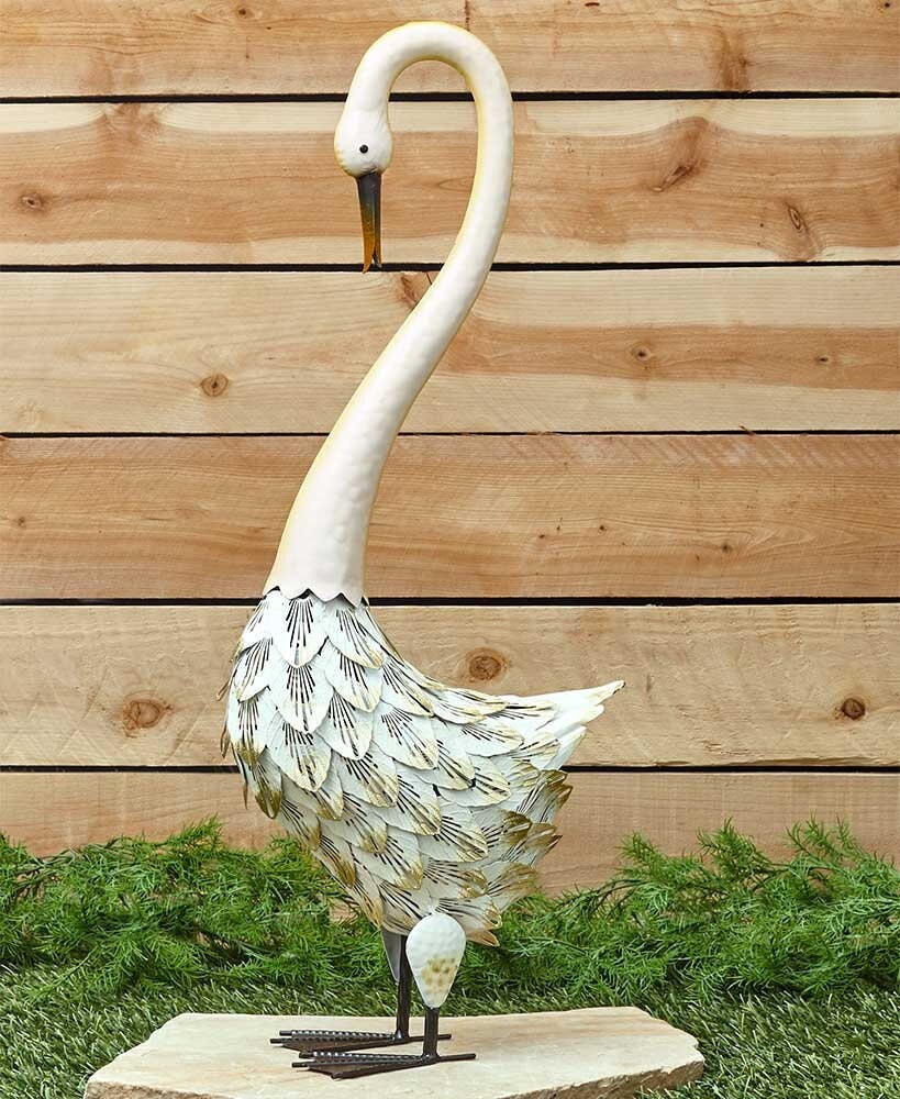 Small Outdoor Egret Statue Etsy