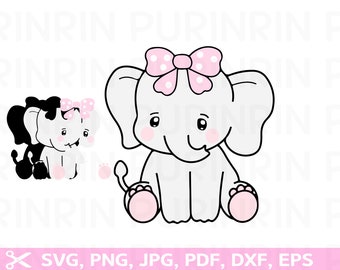 Download Sitting Elephant Svg Etsy