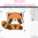 Kawaii Red Panda Svg, - Etsy