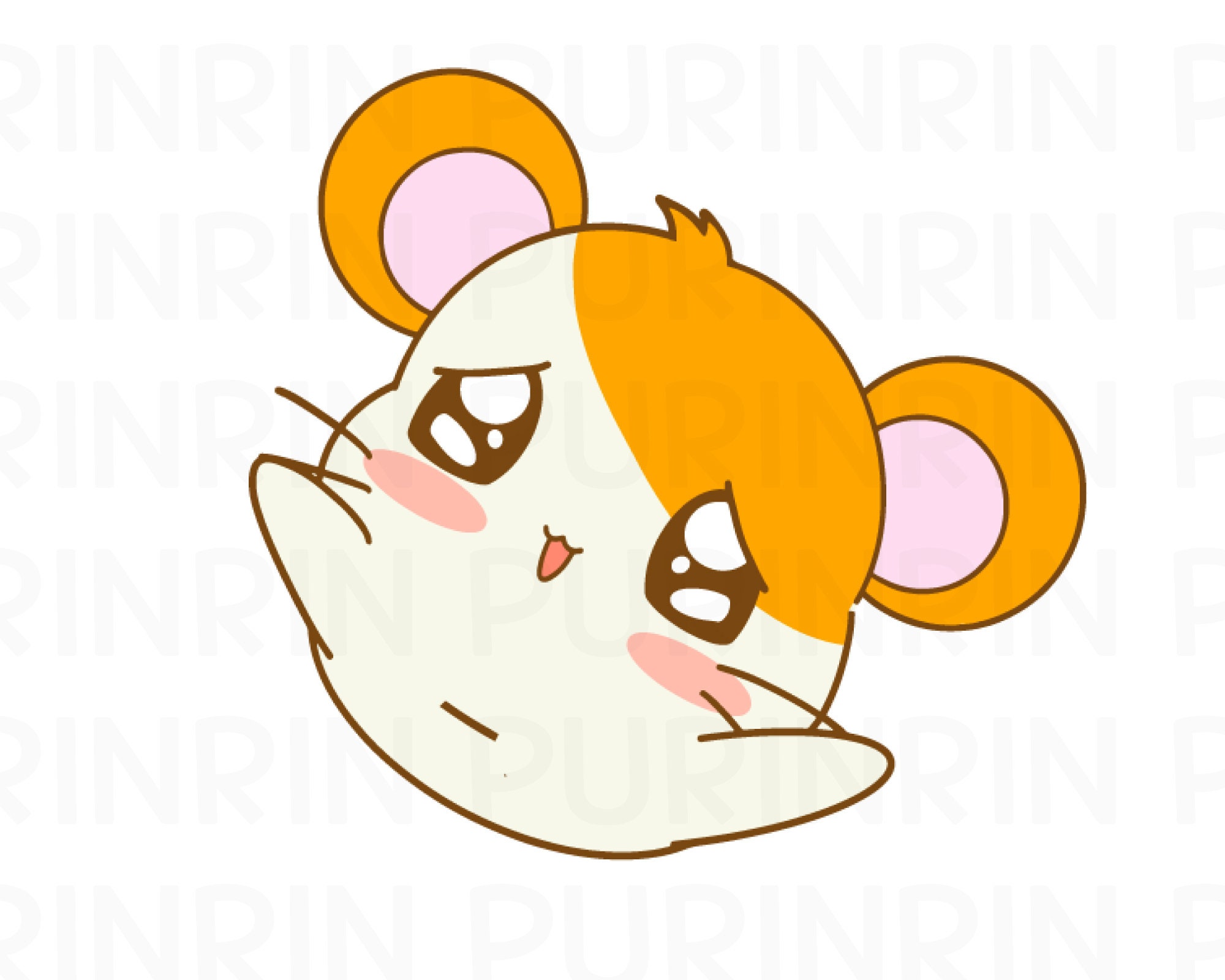 Dessin De Hamster Trop Mignon Hamster svg hamster kawaii cadeau hamster clipart de - Etsy France