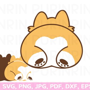 corgi stickers, mooie kont, kawaii corgi stationair, corgi svg, corgi grappig, corgi sticker, kont svg