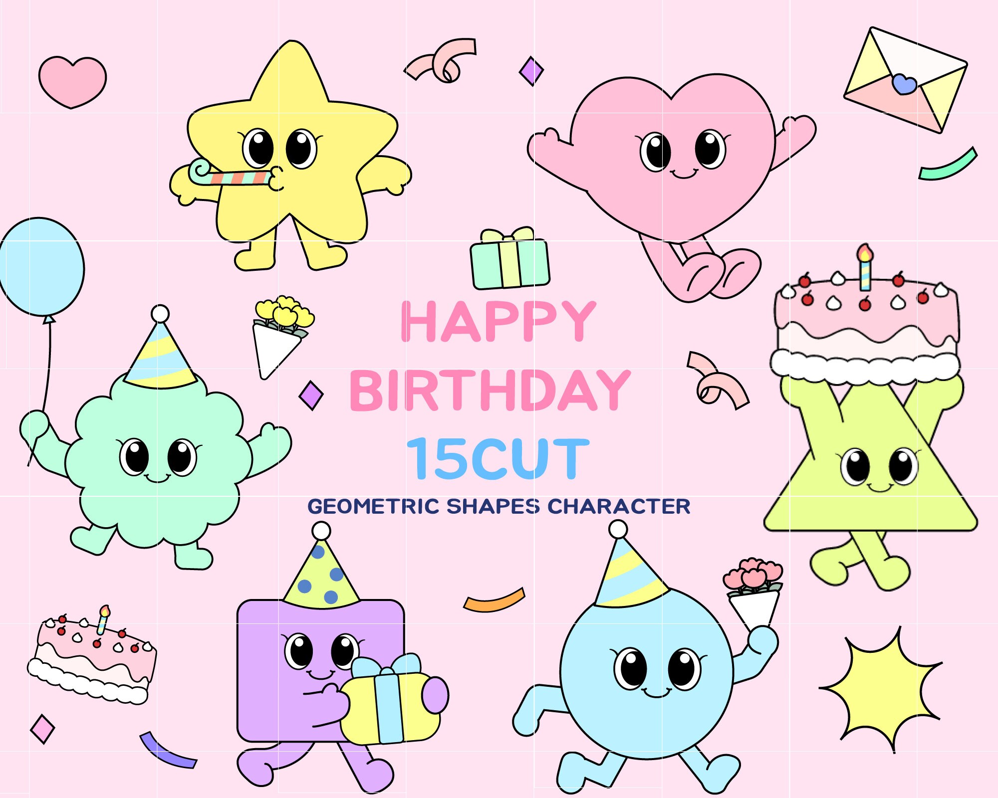 Shapes Svg, Geometric Shapes Svg - Etsy