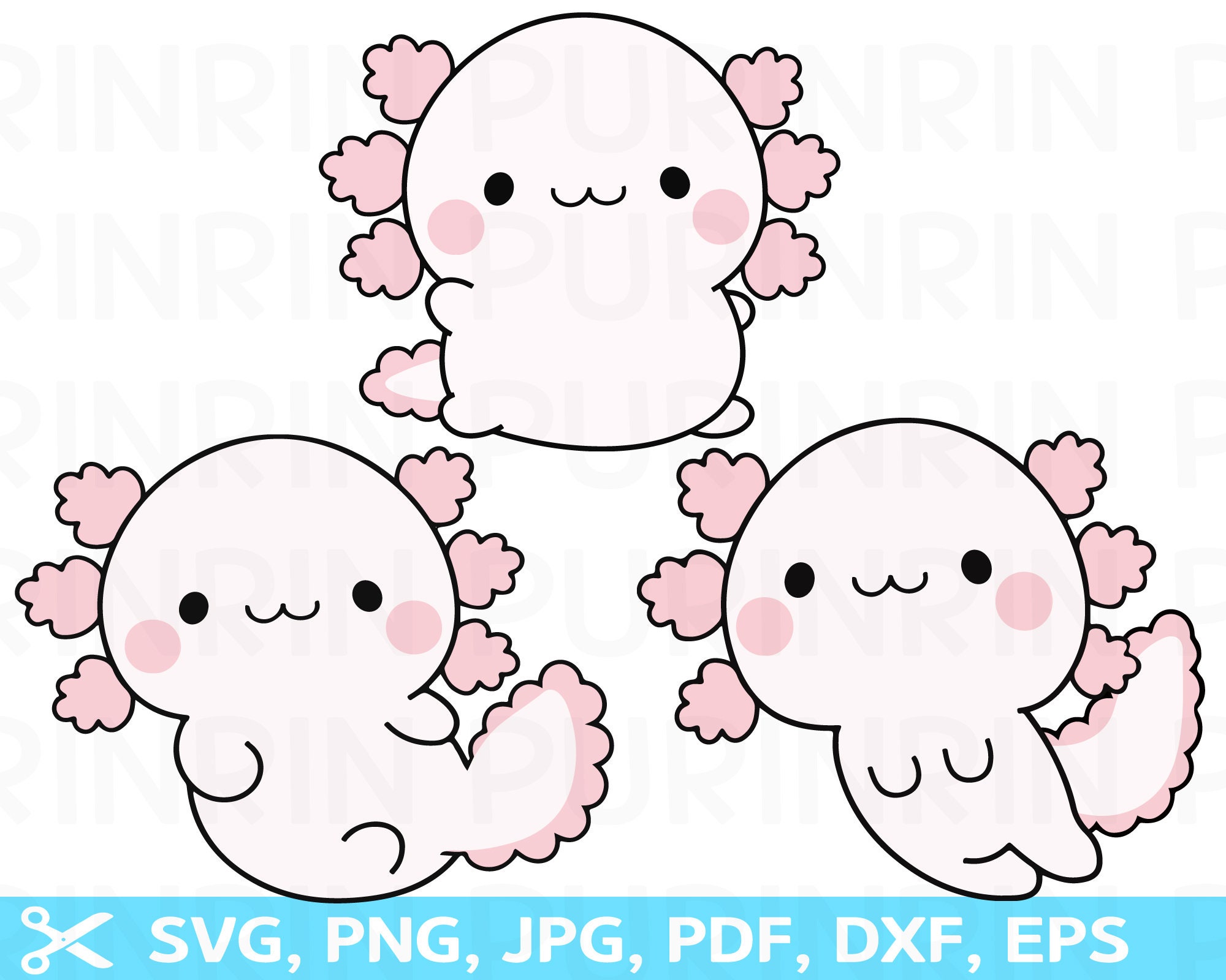 Axolotl 2 Svg Axolotl Svg Amphibian Svg Axolotl Cut Files Etsy | Images