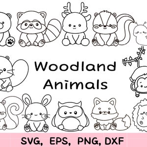 Woodland animals coloring pages, autumn farm svg 12 Cut
