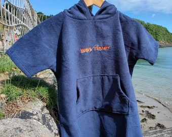 Navy Kids Surf Poncho