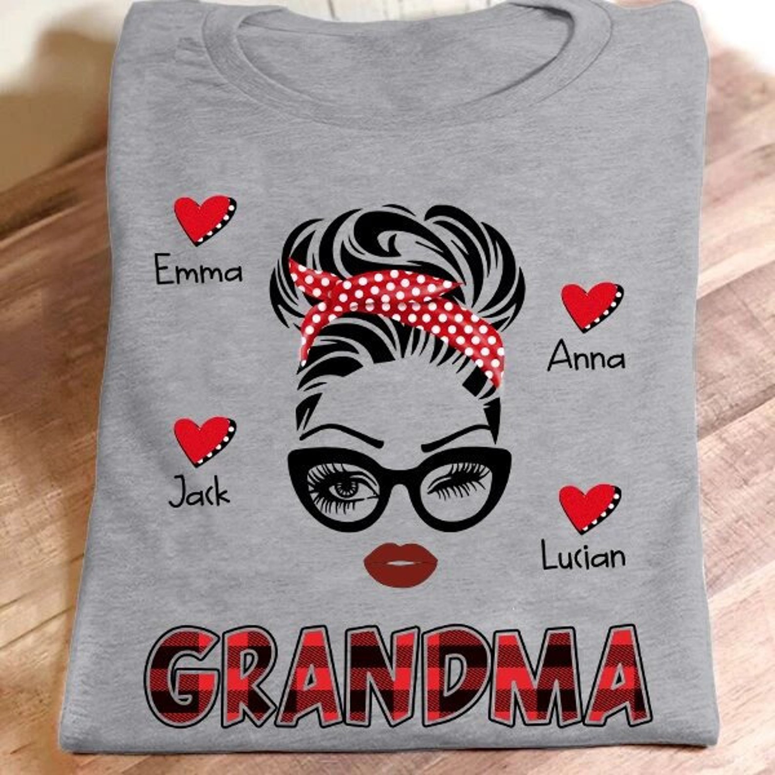 Best Grandma Ever tshirt Grandma Heart Shirt Happy Etsy