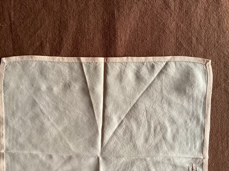 Collar Antique Hand-embroidered Pocket Square or Handkerchief of Silk ...