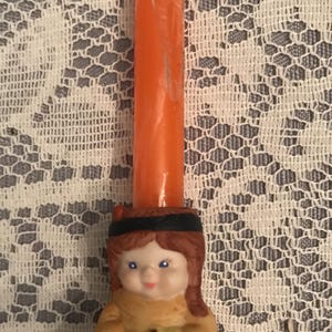 Thanksgiving-Valentine-Easter Mini Candle Holders-Mini Decorations-Russ Berrie-Vintage-90s-Indians-Puppy-Chick-Bunny-Cow-Tulip Candle Holder