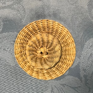 Sea Grass Straw Dolls Hat-Shower Favor-1-6 Pcs-Great Well Made Hats for Favors, Magnets, Dolls, Easter Decorations- New Gift Shop Vintage