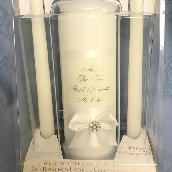 Unity Candle Sets-3 Piece-5 Styles-New Vintage-Lillian Rose-Beautifully Created Candle Sets for Weddings-Lasting Keepsakes-Great Shower Gift