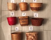 Wicker Plant Pots-Beautifully Crafted Vintage- 8 Styles all from the 90 39 s-Perfect for Plant Pots-Gift Baskets-Rustic Candy Trinket Holders